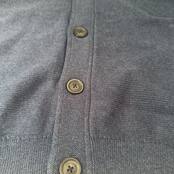 Banana Republic Cardigan Mens Shawl Collar Sweater Button Up Cotton Jacket - Picture 4 of 16